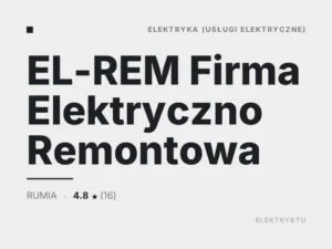 EL-REM Firma Elektryczno Remontowa