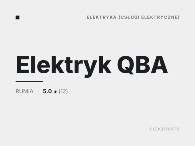 Elektryk QBA