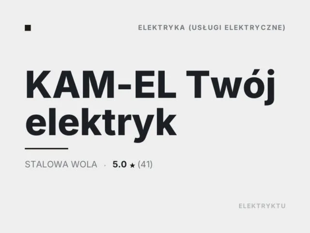 KAM-EL Twój elektryk