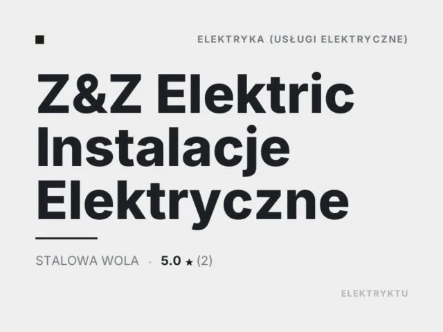 Z&Z Elektric Instalacje Elektryczne
