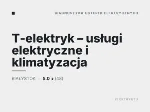 T-elektryk – usługi elektryczne i klimatyzacja