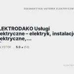 ELEKTRODAKO Usługi Elektryczne elektryk Białystok