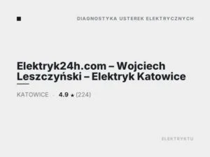 Elektryk24h.com – Wojciech Leszczyński – Elektryk Katowice