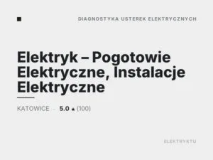 Elektryk – Pogotowie Elektryczne, Instalacje Elektryczne