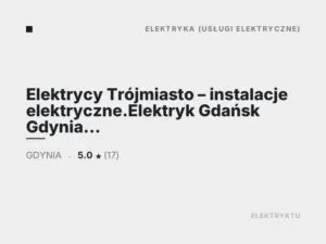 Elektrycy Trójmiasto – instalacje elektryczne.Elektryk Gdańsk Gdynia Sopot