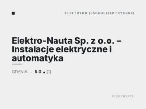 Elektro-Nauta Sp. z o.o. – Instalacje elektryczne i automatyka