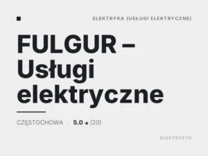 FULGUR – Usługi elektryczne