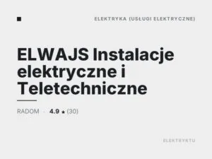 ELWAJS Instalacje elektryczne i Teletechniczne