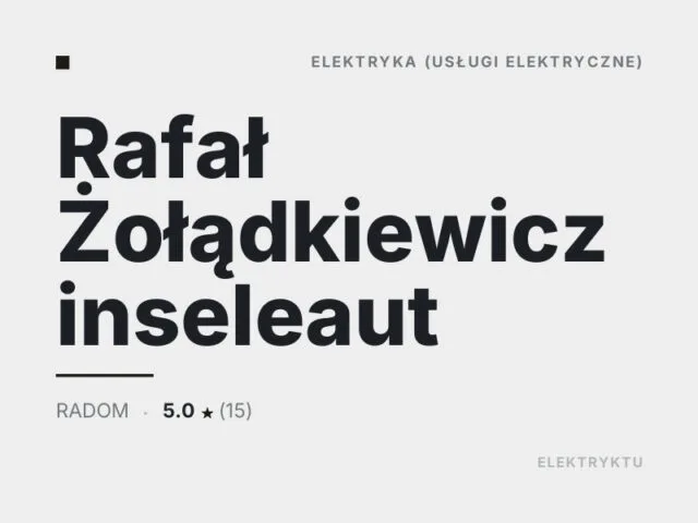 Rafał Żołądkiewicz inseleaut
