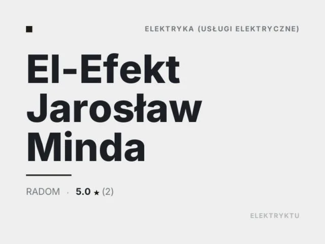 El-Efekt Jarosław Minda