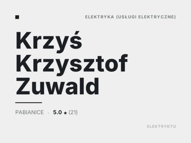 Krzyś Krzysztof Zuwald