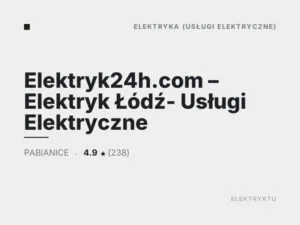 Elektryk24h.com – Elektryk Łódź- Usługi Elektryczne