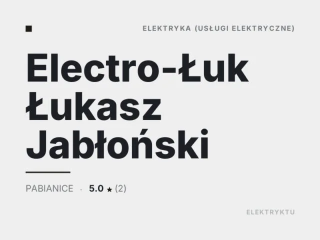 Electro-Łuk Łukasz Jabłoński