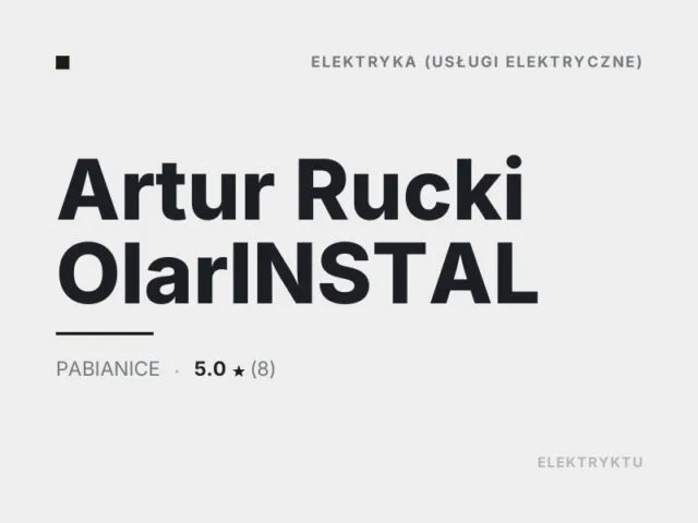 Artur Rucki OlarINSTAL
