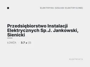 Przedsiębiorstwo Instalacji Elektrycznych Sp.J. Jankowski, Sienicki