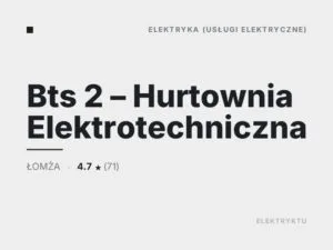 Bts 2 – Hurtownia Elektrotechniczna