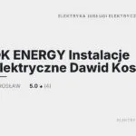 DK ENERGY Instalacje Elektryczne Dawid Kos elektryka Jarosław
