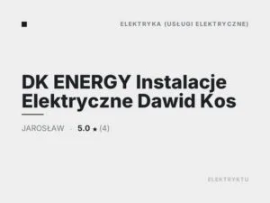 DK ENERGY Instalacje Elektryczne Dawid Kos