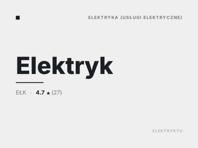 Elektryk