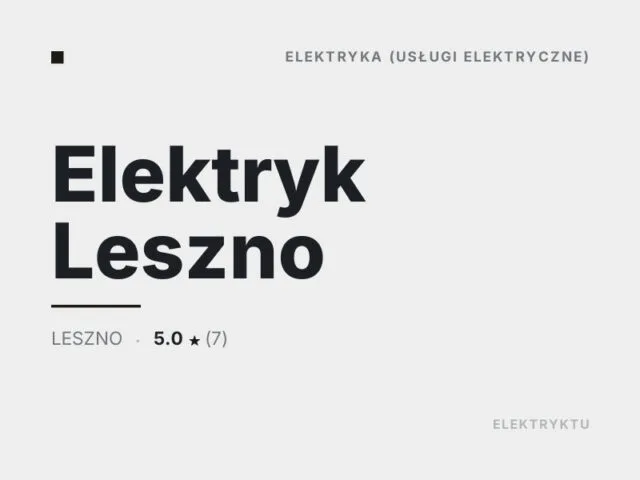 Elektryk Leszno