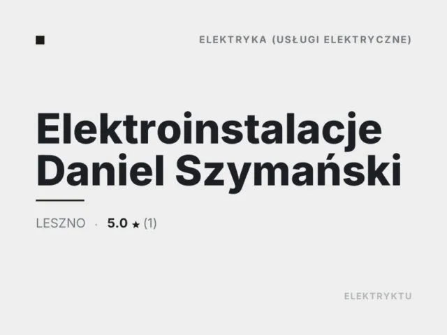 Elektroinstalacje Daniel Szymański