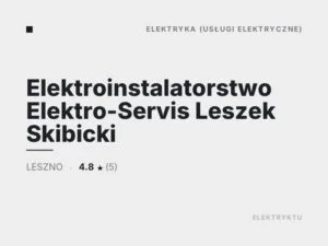 Elektroinstalatorstwo Elektro-Servis Leszek Skibicki