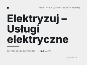 Elektryzuj – Usługi elektryczne