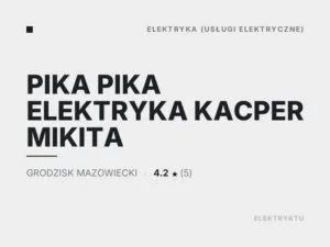 PIKA PIKA ELEKTRYKA KACPER MIKITA