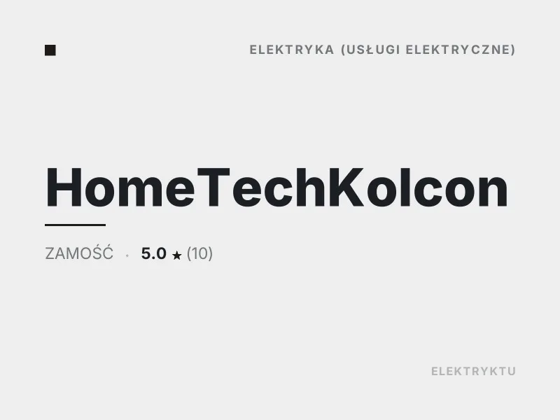 HomeTechKolcon automatyka i inteligentny dom Zamość
