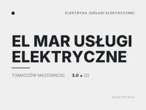 EL MAR USŁUGI ELEKTRYCZNE