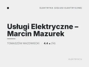 Usługi Elektryczne – Marcin Mazurek