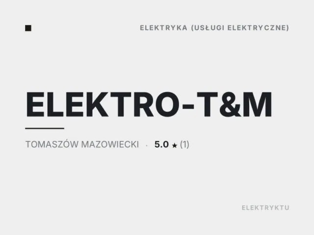 ELEKTRO-T&M