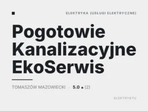 Pogotowie Kanalizacyjne EkoSerwis