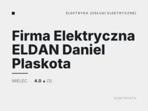 Firma Elektryczna ELDAN Daniel Plaskota