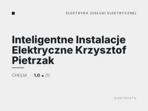 Inteligentne Instalacje Elektryczne Krzysztof Pietrzak