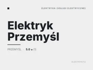 Elektryk Przemyśl