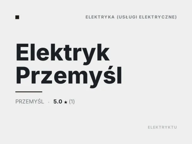 Elektryk Przemyśl