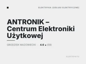 ANTRONIK – Centrum Elektroniki Użytkowej