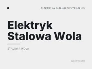 Elektryk Stalowa Wola