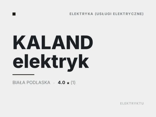 KALAND elektryk