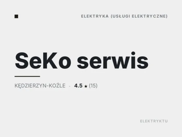 SeKo serwis