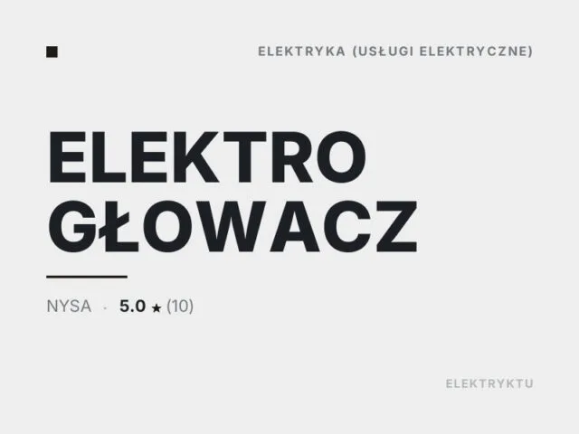 ELEKTRO GŁOWACZ