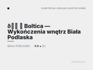 🏠️ Boltica — Wykończenia wnętrz Biała Podlaska