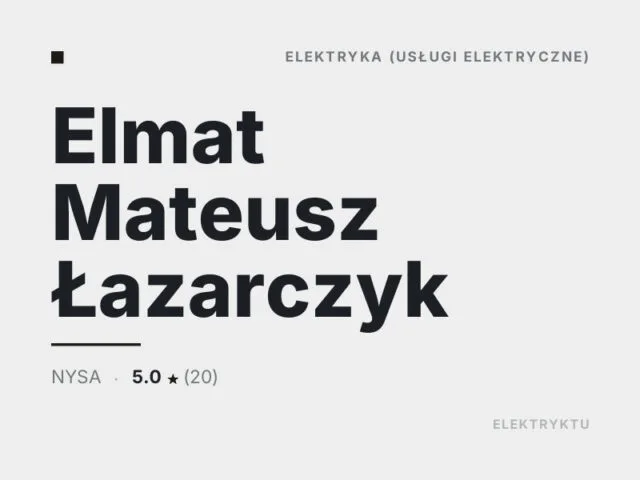 Elmat Mateusz Łazarczyk