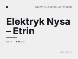 Elektryk Nysa – Etrin