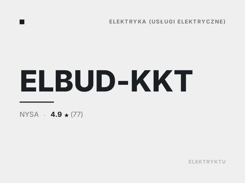 ELBUD-KKT usługi elektryczne Nysa
