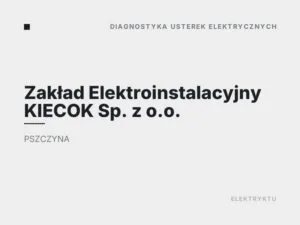 Zakład Elektroinstalacyjny KIECOK Sp. z o.o.