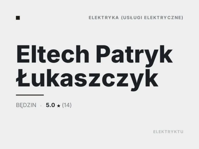 Eltech Patryk Łukaszczyk