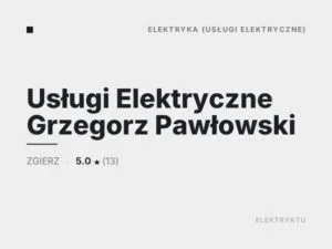 Usługi Elektryczne Grzegorz Pawłowski