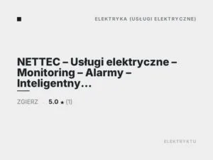 NETTEC – Usługi elektryczne – Monitoring – Alarmy – Inteligentny dom – Loxone – Ampio